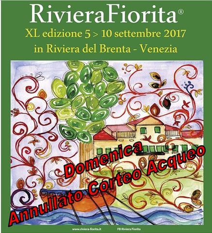(Domenica annullato Corteo Acqueo) Riviera Fiorita: dal 1977 la festa che anima la Brenta il secondo fine settimana di settembre