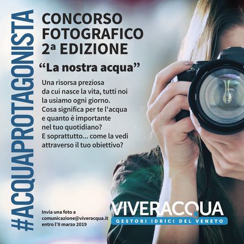 #ACQUAPROTAGONISTA: il concorso fotografico di Viveracqua